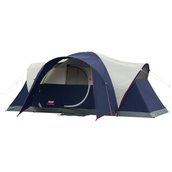 8 person coleman tents 8-Person Elite Montana Cabin Camping Tent with LED Lighting Sy Color:TV Schwarz - Weiss Eurotrail wiederaufladbarer Deckenventilator mit fra 4 år og oppover storage space