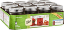 Ball Glass Mason Jar, Regular Mouth, Half Pint Size, 8 OZ (12-Pack)