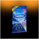 Dentek Floss Picks 3-In-1 Interdental Cleaners | Floss, Brush, Pick, Travel Pouch, 16 ct