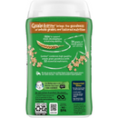 Grain & Grow brings the goodness of whole grains and tailored nutrition. Iron to support brain development & learning ability. 14 grams of whole grains, per serving. Gerber combines high quality whole grain goodness with 12 essential nutrients.
