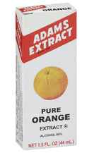 Adams Extract Pure Orange Extract, True Fruit Flavor, 1.5 FL OZ Glass Bottle (Pack of 1)