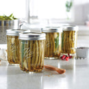 Ball Wide Mouth Glass Mason Jars with Lids and Bands, Used for Canning, Pickling, Juice, Jam, Jelly, 12 Pint Size 16 Ounce Jars + 12 Wide Mouth Lids/Bands