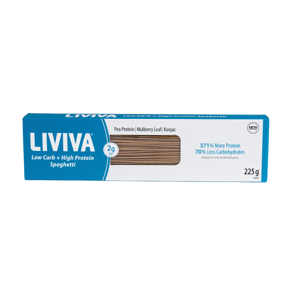 LIVIVA Low Carb & High Protein Spaghetti: Keto-Certified Pasta Alternative, 1 CT