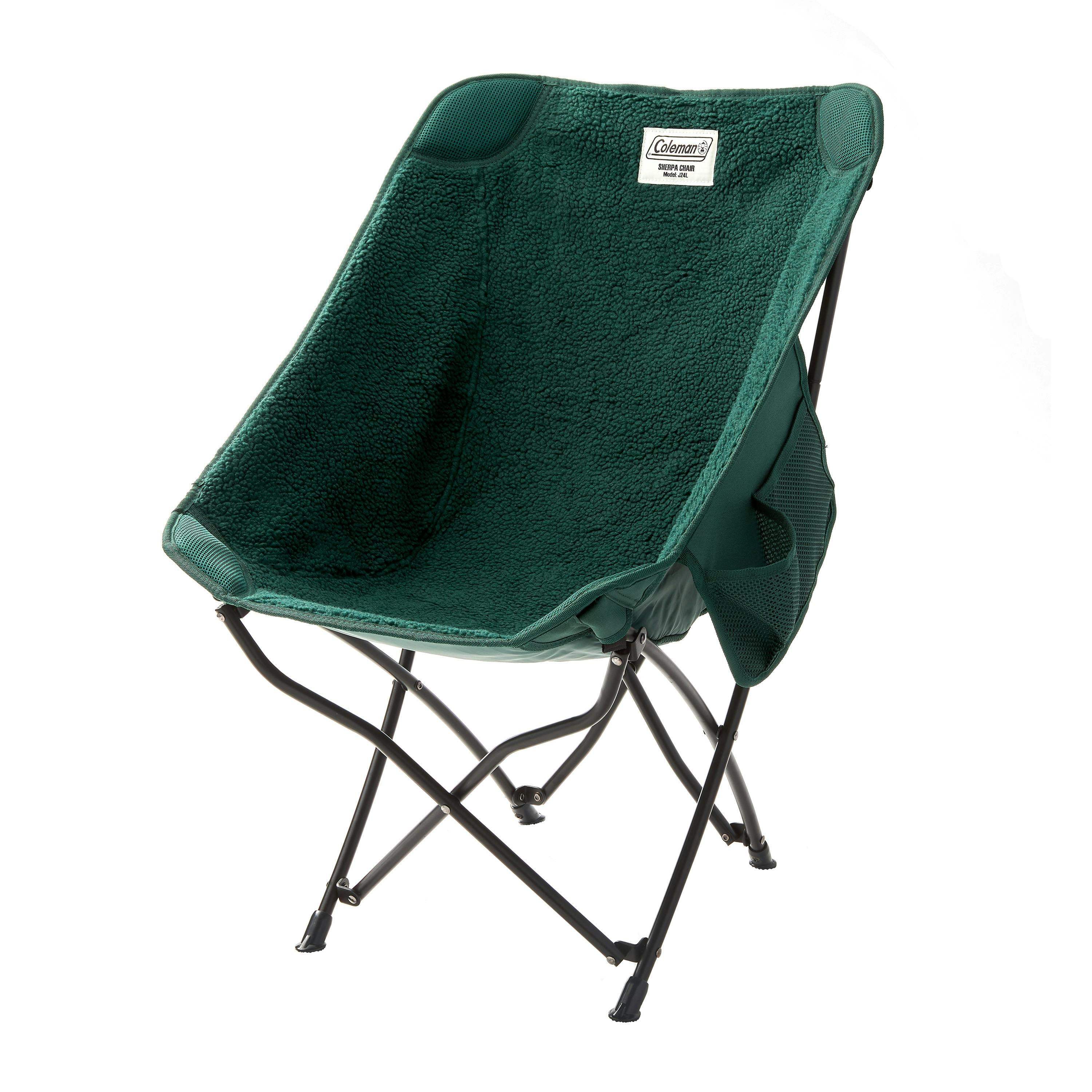 Coleman Low-Back Sherpa Chair, Green