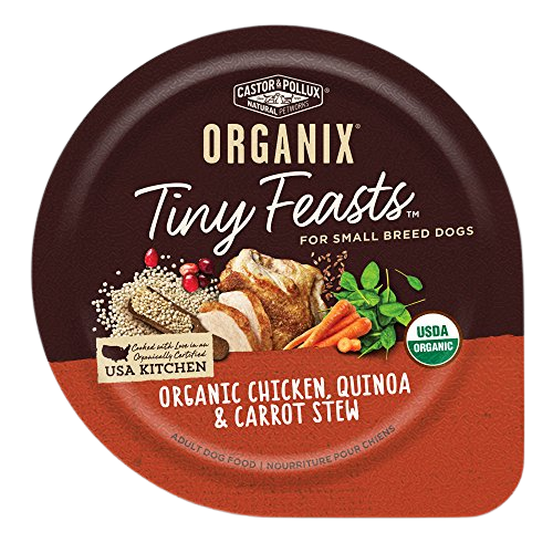 Castor Pollux Organix Tiny Feasts Organic Chicken Quinoa Carrot S