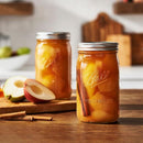 Ball Wide Mouth Glass Mason Jars with Lids and Bands, Used for Canning, Pickling, Juice, Jam, Jelly, 12 Quart Size 32 Ounce Jars + 12 Count Lids/Bands