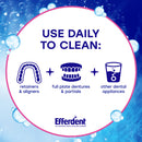 Efferdent Denture & Retainer Cleanser Tablets, Essential Clean, 20 Tablets