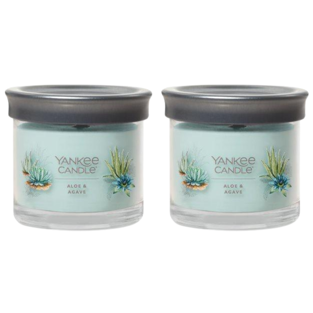 Yankee Candle Small Tumbler Scented Single Wick Jar Candle, Aloe & Aga