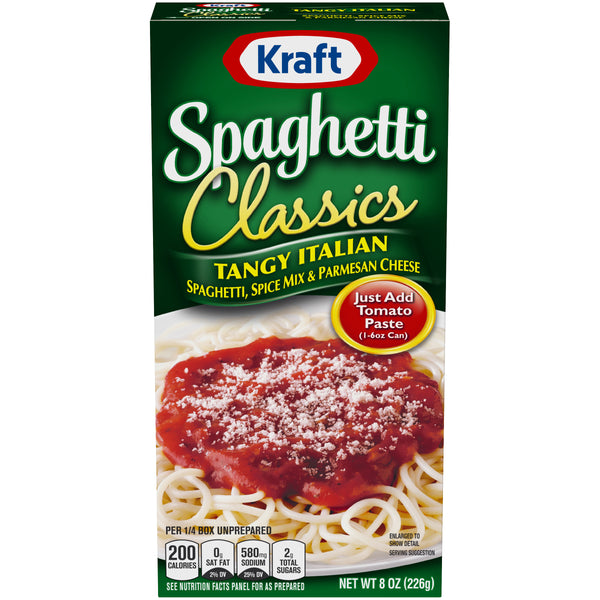 Kraft Spaghetti Classics, Tangy Italian, 8 OZ - Trustables