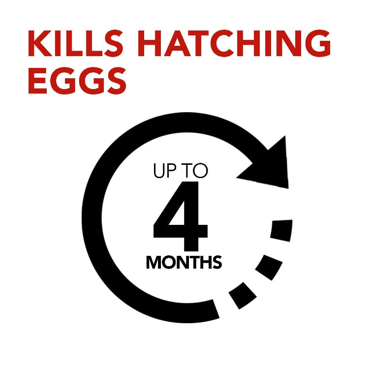 Flea Spray that kills hatching eggs for up to 4 months, flea spray with 4 months protections
