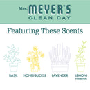 Mrs. Meyer's Clean Day Liquid Dish Soap Bottle, Mint Scent, 16 fl oz - Trustables