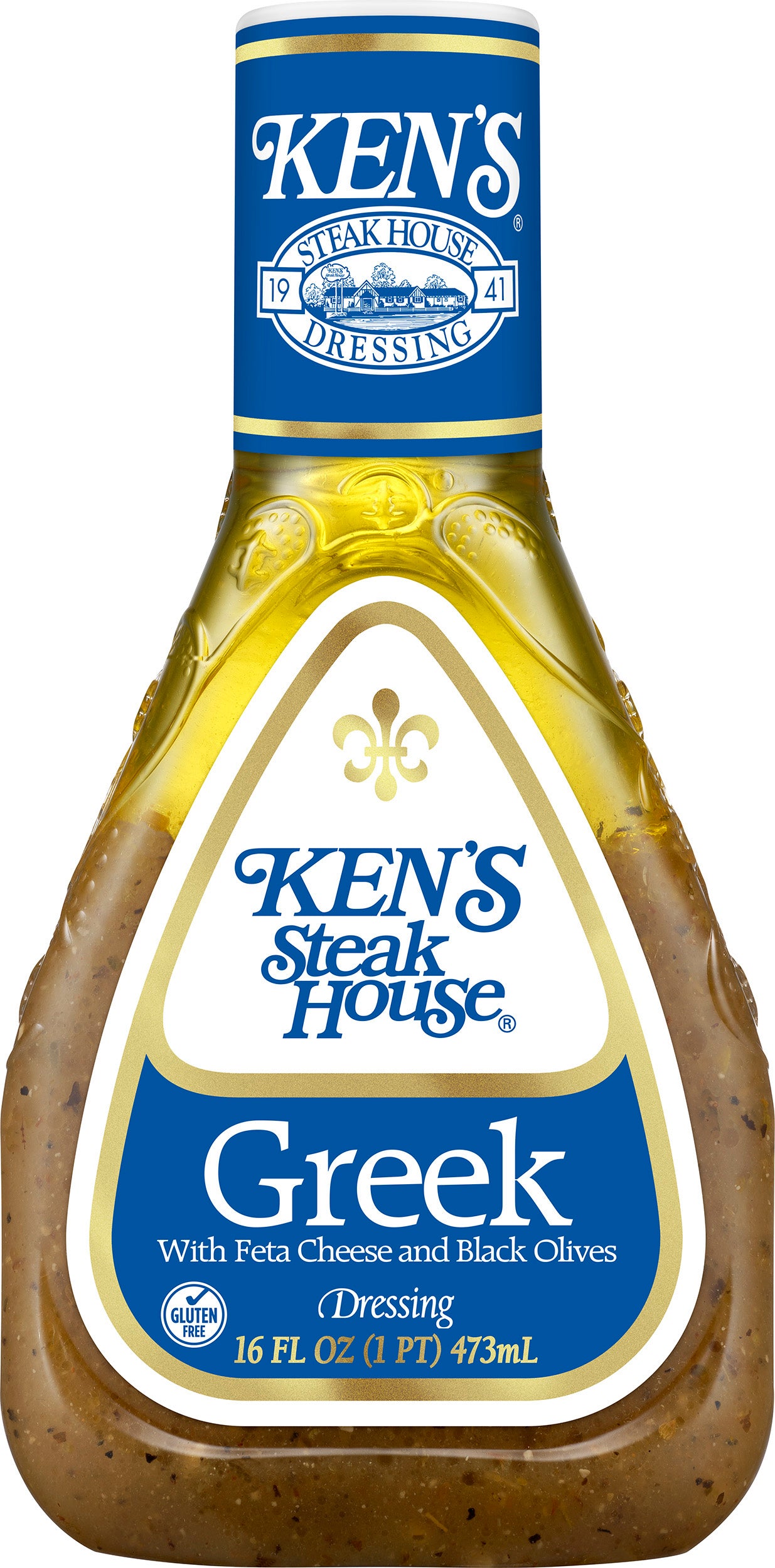 ken's greek dressing Steak House Dressing, with Feta Cheese & Black Olives, and spices mixed into Proper Peony Color:Lt.Blue Ladies' Black Dress Shirt