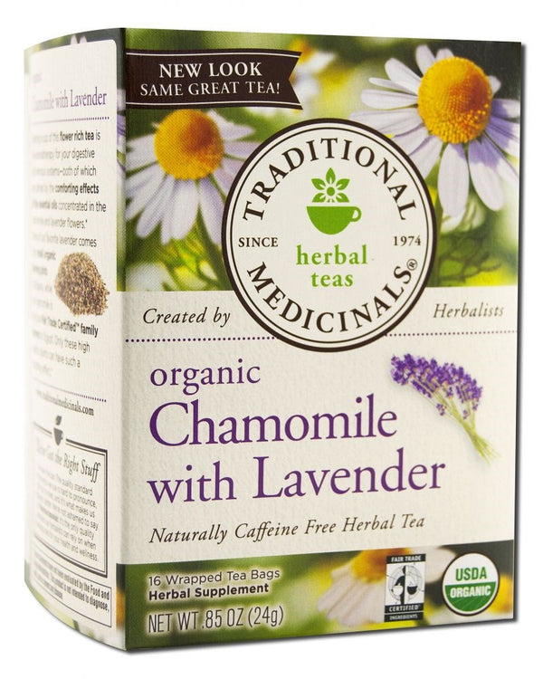 Traditional Medicinals Organic Chamomile with Lavender Tea, 16 Tea Bags - Trustables