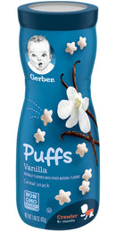 Gerber Puffs Cereal Snacks, Vanilla, 1.48 OZ - Trustables