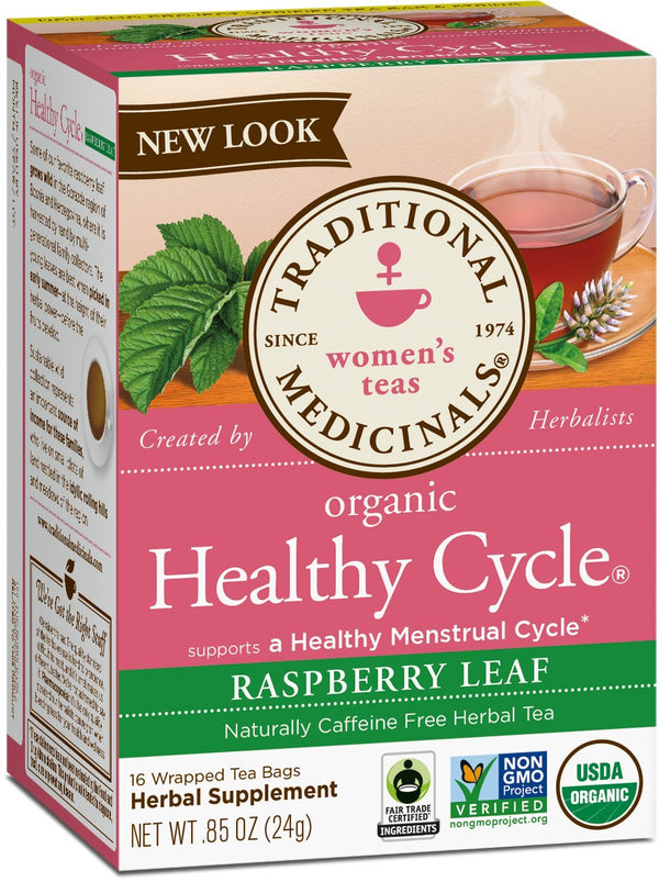 Traditional Medicinals Organic Healthy Cycle Women's Tea, 16 Tea Bags - Trustables