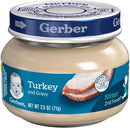 Gerber 2nd Foods Gravy Jars Variety Pack, 3 Turkey, 3 Ham, 3 Chicken, 3 Beef, 12 CT - Trustables