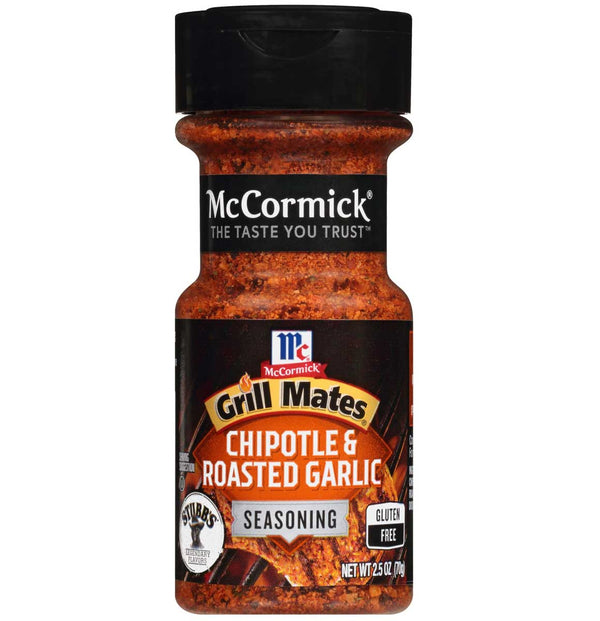 McCormick Grill Mates Chipotle & Roasted Garlic Seasoning, 2.5 OZ - Trustables
