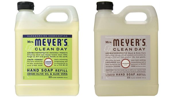 Mrs. Meyer's Liquid Hand Soap Refill Variety, 1 Lemon Verbena, 1 Lavender, 2 CT - Trustables