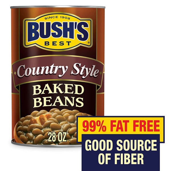 BUSH'S BEST Country Style Baked Beans, country style baked beans, cans of country style baked beans