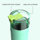 bubba DualSip Leakproof Insulated Water Bottle with Straw, Tropical Eclipse, 18 Ounce