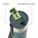 Contigo Kids DualSip Compact Leakproof Insulated Water Bottle with 2-Way Lid, Glowstone, 16 Ounce
