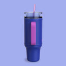bubba Stainless Steel Insulated Tumbler with Handle and Straw, Ocean Energy, 40 Ounce