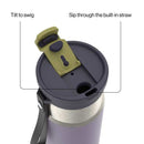 Contigo Kids DualSip Compact Leakproof Insulated Water Bottle with 2-Way Lid, Starlight Vines, 16 Ounce