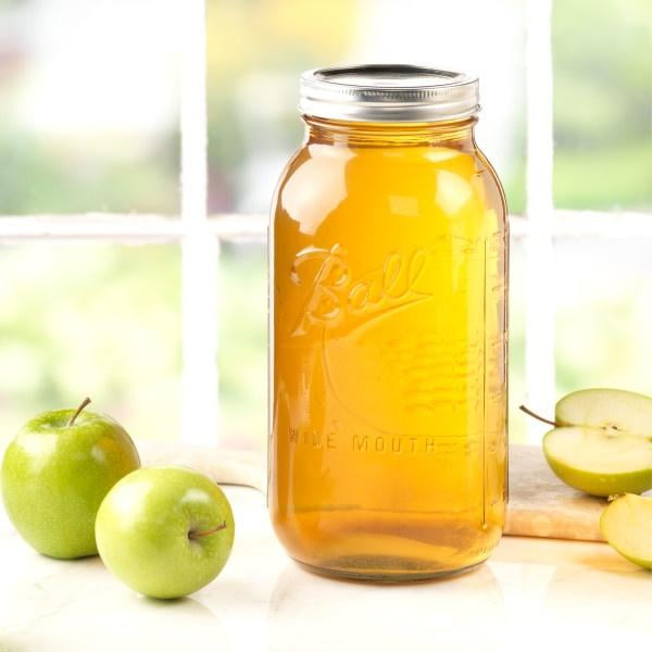 Ball Glass Mason Jar, Wide Mouth, Half Gallon Size, 64 OZ (24-Pack)