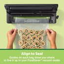 FoodSaver Gallon Pre-Cut Vacuum Seal Bags, Easy Use Vacuum Storage Bags, Align to Seal and Tear to Open Vacuum Sealer Storage Bags, 12-Count, Pack of 2 (24 Bags total)