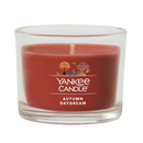 Yankee Candle Signature Votive Mini Candle Jar, Autumn Daydream Scent, Natural Soy Wax Blend Candle with Natural Fiber Wick, 1.3 OZ Glass Jar (Pack of 6)
