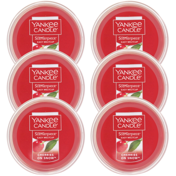 Yankee Candle Cherries on Snow Scenterpiece Easy MeltCup (Pack of 6)