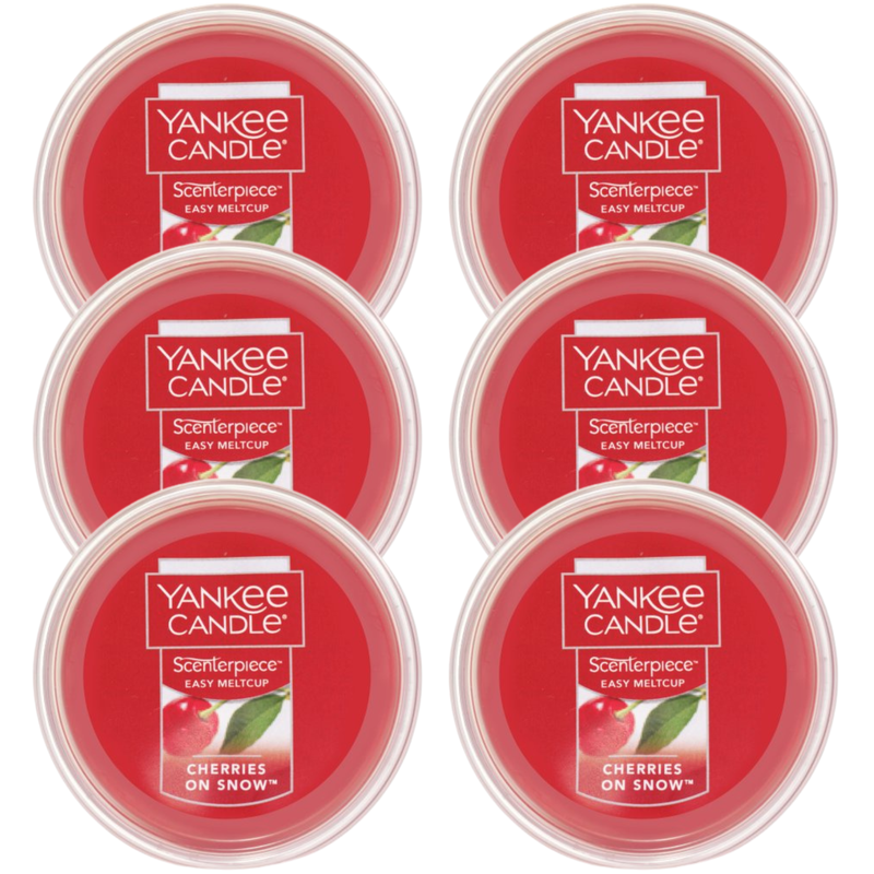 Yankee Candle Cherries on Snow Scenterpiece Easy MeltCup (Pack of 6)