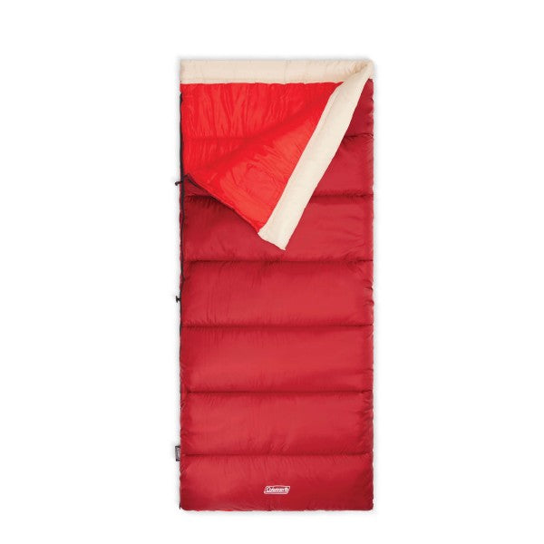 Coleman Flatlands 30°F Sleeping Bag, Mahogany