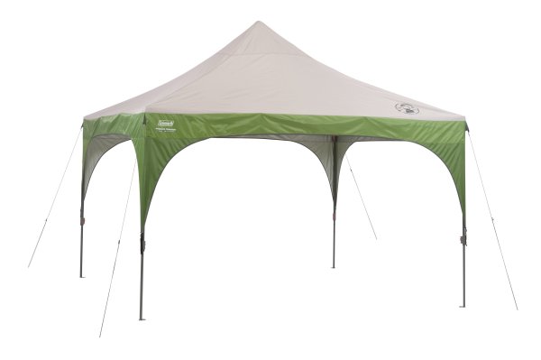 Coleman Canopy Sun Shelter with Instant Setup, Sun Shelter with Wheeled Carry Bag Sets Up in About 3 Mins, 12x12ft Canopy for Sporting Events, Tailgating, Camping, & More