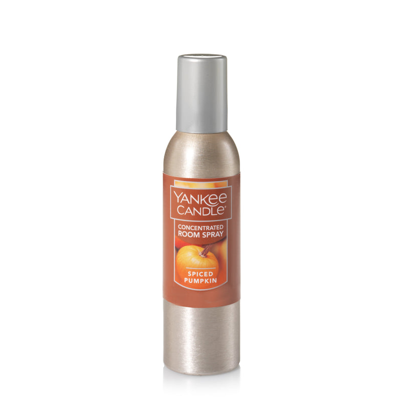 Yankee Candle Concentrated Air Freshener Room Spray, Odor Eliminator for Home, Bathroom, Spiced Pumpkin, 1.5 Oz (Pack of 3)