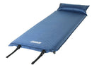 Coleman Self-Inflating Sleeping Camp Pad with Pillow, 76" x 25", Blue