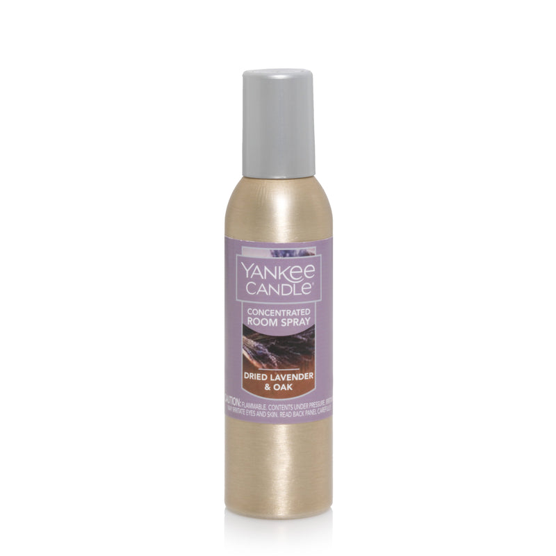 Yankee Candle Concentrated Air Freshener Room Spray, Odor Eliminator for Home, Bathroom, Dried Lavender & Oak, 1.5 Oz (Pack of 3)