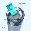 bubba DualSip Leakproof Insulated Water Bottle with Straw, Daydreamin', 24 Ounce