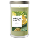 Yankee Candle Medium Pillar Scented Candle, Sage & CItrus, 14.25 oz (2-Pack)
