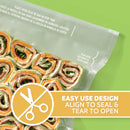 FoodSaver Gallon Pre-Cut Vacuum Seal Bags, Easy Use Vacuum Storage Bags, Align to Seal and Tear to Open Vacuum Sealer Storage Bags, 12-Count, Pack of 2 (24 Bags total)