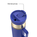 Contigo Snapseal Stainless Steel Leakproof Water Bottle with Side Handle, Wild Indigo Champagne, 20 Ounce