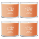 Yankee Candle Signature Votive Mini Candle Jar, Honey Clementine, Natural Soy Wax Blend Candle with Natural Fiber Wick, 1.3 OZ Glass Jar (Pack of 4)