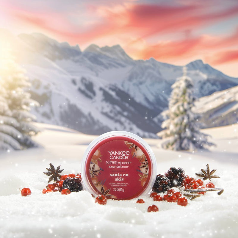 Yankee Candle Santa on Skis Scenterpiece Easy MeltCup (Pack of 4)