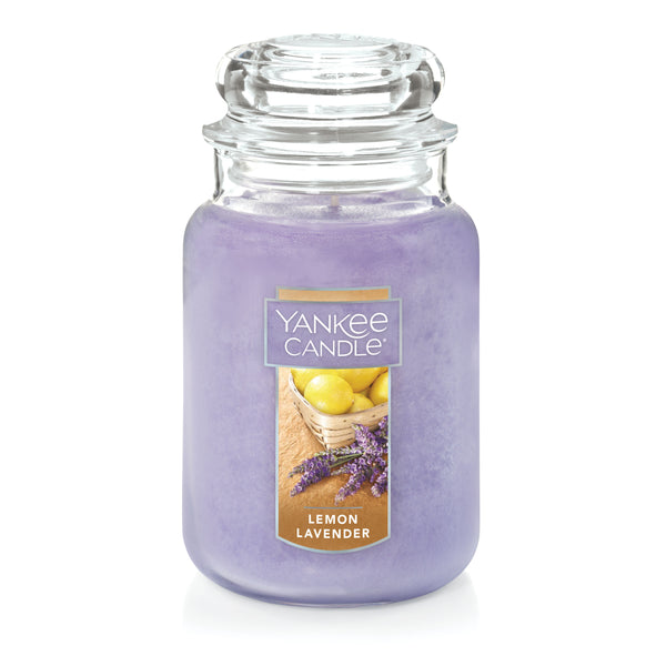 Yankee Candle Classic Large Jar Single Wick Candle, Lemon Lavender, 22 Ounce