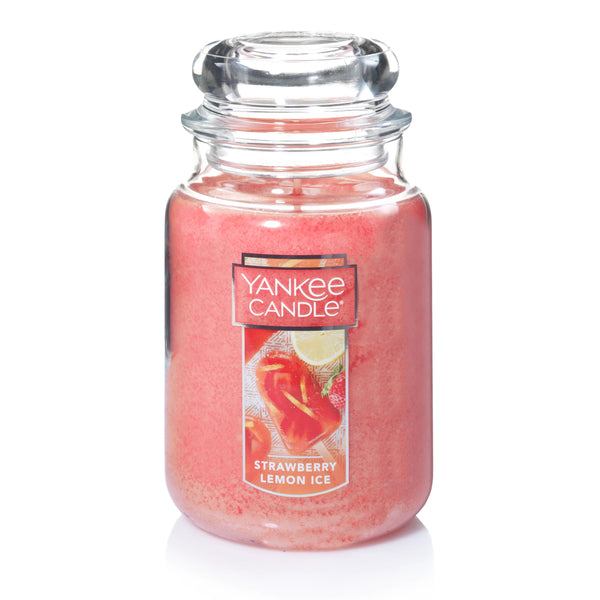 Yankee Candle Classic Large Jar Single Wick Candle, Strawberry Lemon Ice, 22 Ounce