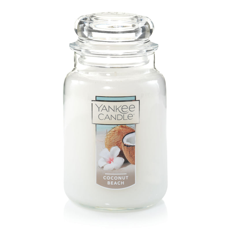 Yankee Candle Classic Large Jar Single Wick Candle, Coconut Beach, 22 Ounce