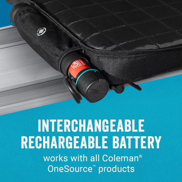 Coleman Rechargeable Bleacher Seat | OneSource Stadium Seat & Lithium Ion Battery