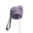 Contigo DualSip Leakproof Insulated Water Bottle with Carry Strap and 2-Way Lid, Purple Carrot Champagne, 24 Ounce