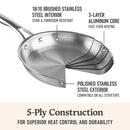 Calphalon Premier Stainless Steel 10" Fry Pan