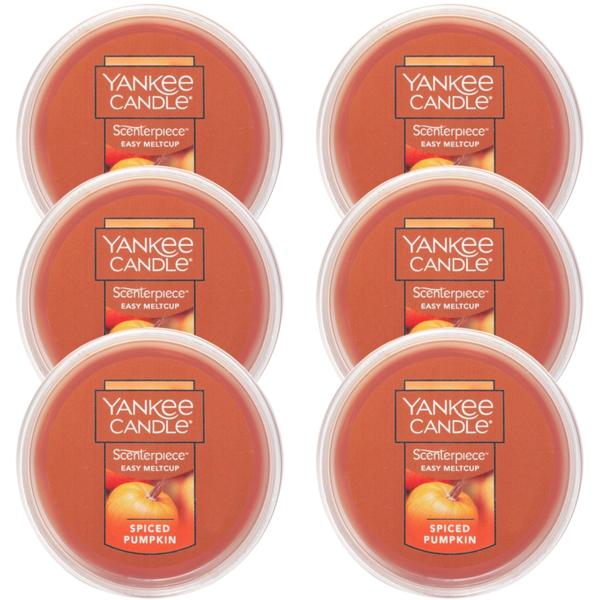 Yankee Candle Spiced Pumpkin Scenterpiece Easy MeltCup (Pack of 6)